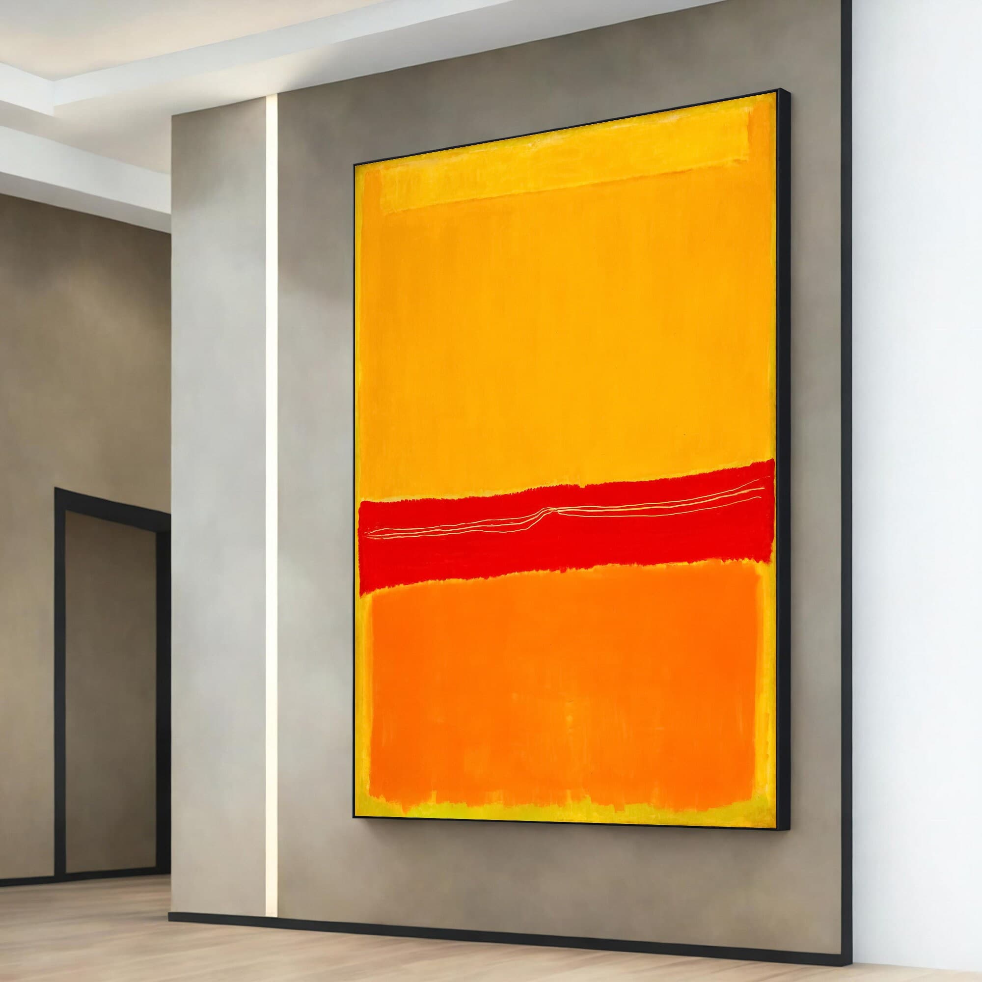 Mark Rothko Red and Orange Canvas Painting, Mark Rothko Wall Art, Mark ...