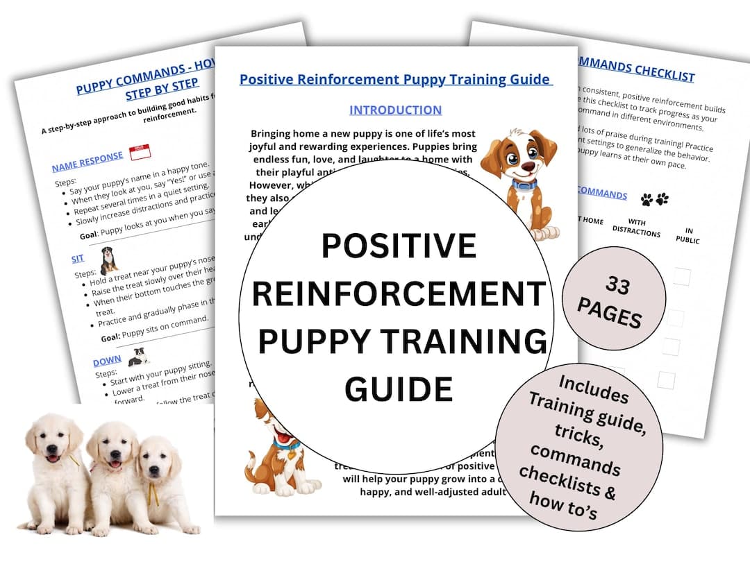 Puppy Training Guide PDF, Training Handbook, Puppy Planner, Dog ...