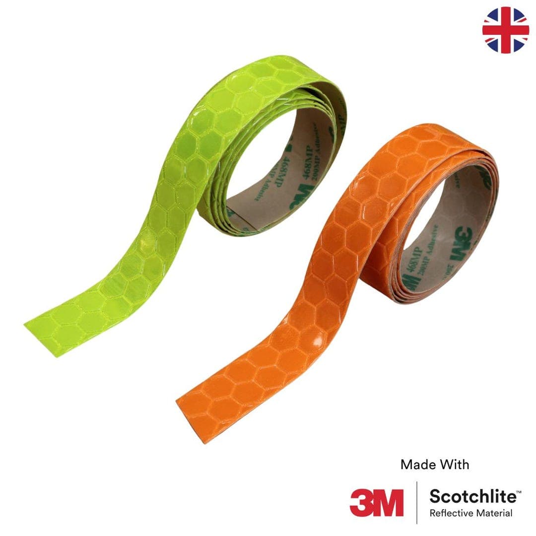 Salzmann Reflective Orange and Yellow Adhesive Tape - High Vis Tape for ...