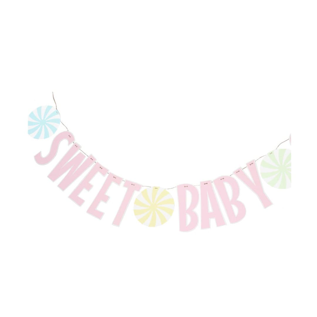 Sweet Baby Banner - Candy Themed Baby Shower - Sweet Baby Shower ...