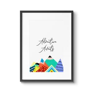 Mountain Landscape Framed Wall Art Print | Crate & Kids
