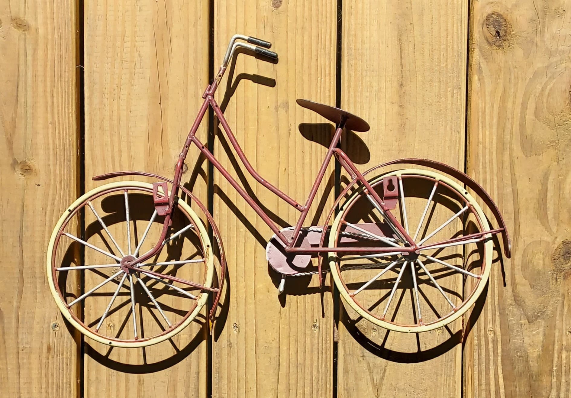 Vintage Metal Bicycle Wall Hanging, Wall Art