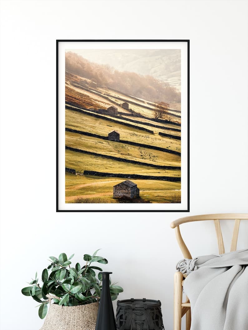 YORKSHIRE DALES PRINT Landscape Photograph of Swaledale at - Etsy UK