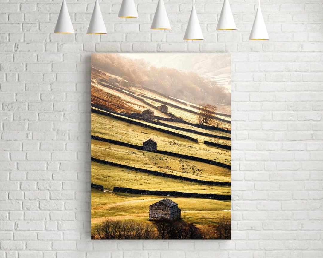 YORKSHIRE DALES PRINT - Landscape Photograph of Swaledale at Sunrise ...