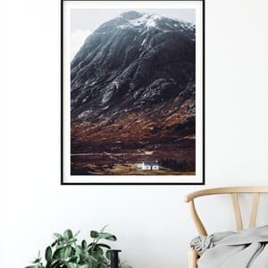 Mountain Lodge Print - Original Scotland Landscape Photography Framed ...