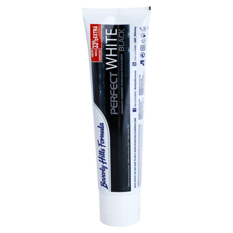 Beverly Hills Formula Perfect White Black, Whitening Toothpaste with ...