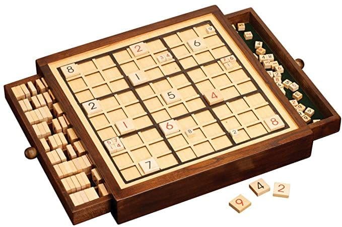 Bits and Pieces Deluxe Wooden Sudoku Board Game