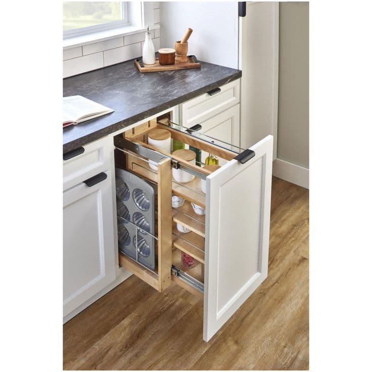 Rev-A-Shelf 448-Bsks-3C 448 Series 3" Base Cabinet Pull Out Organizer ...