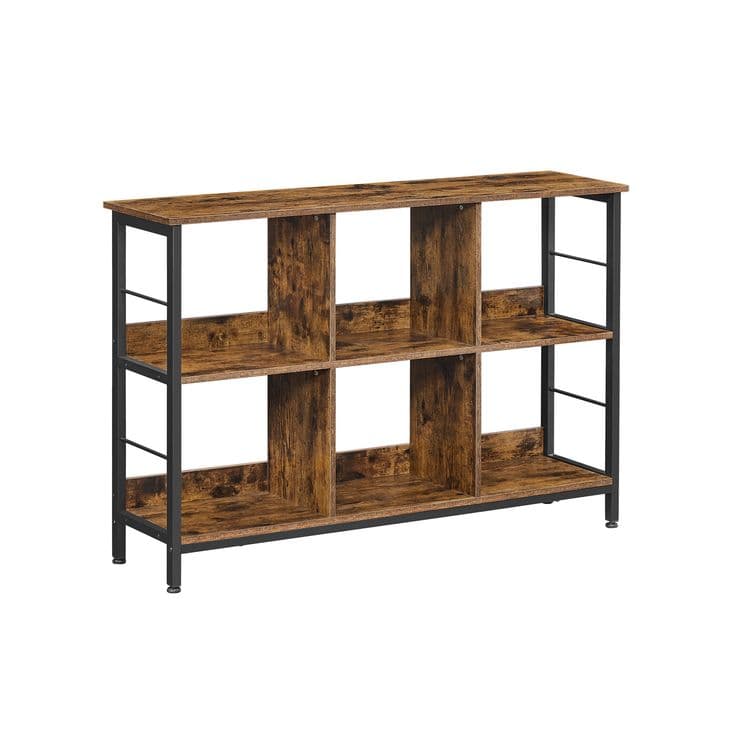 VASAGLE Bookshelf with 6 Storage Cubes | Cube shelves, Shelves, Cube ...