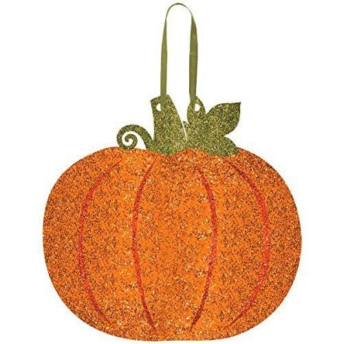 Amscan | Home Decoration | Medium Glitter Pumpkin Hanging Decor ...