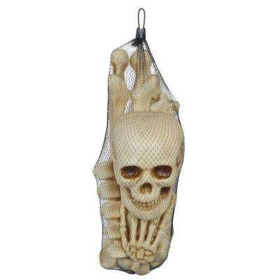 14.96 in. Bag of Bones (12-Pieces) | Scary halloween decorations ...