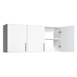 Prepac Elite 3-Door Wall Cabinet/Pantry Storage Cabinet | White, 54W x ...