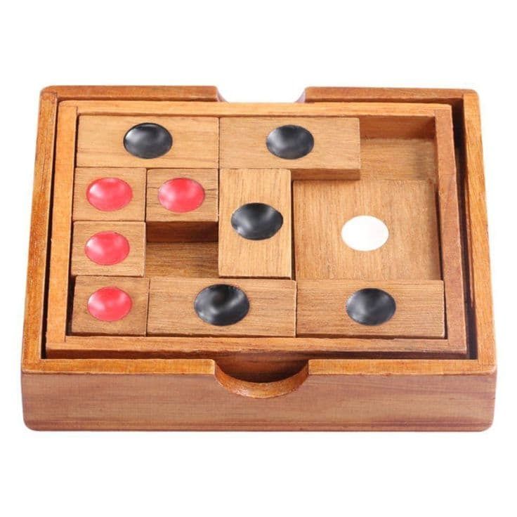Sliding-Puzzle Wooden Slide Escape Puzzle Family Playing | eBay ...