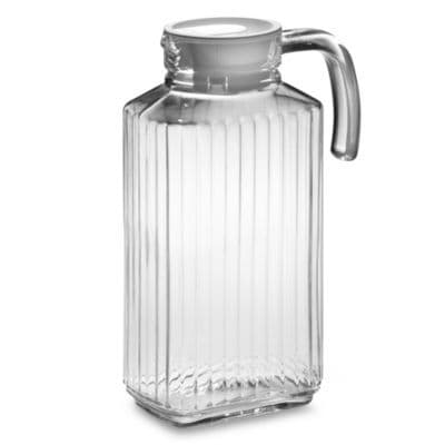 Quadro 57.25-Ounce Glass Pitcher with Lid | Bed Bath & Beyond | Glass ...