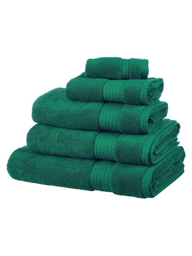 John Lewis & Partners Plush Supima® Cotton Towels | Towel, Green towels ...