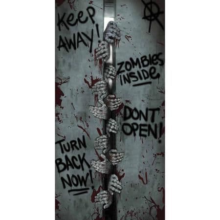 Smiffys Zombie Breakout Door Cover