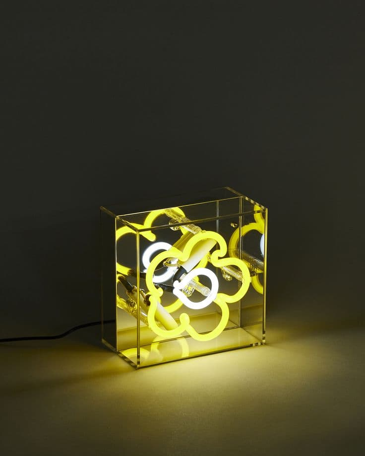 Flower Yellow Neon Sign | Oliver Bonas | Neon tube lights, Tube light ...