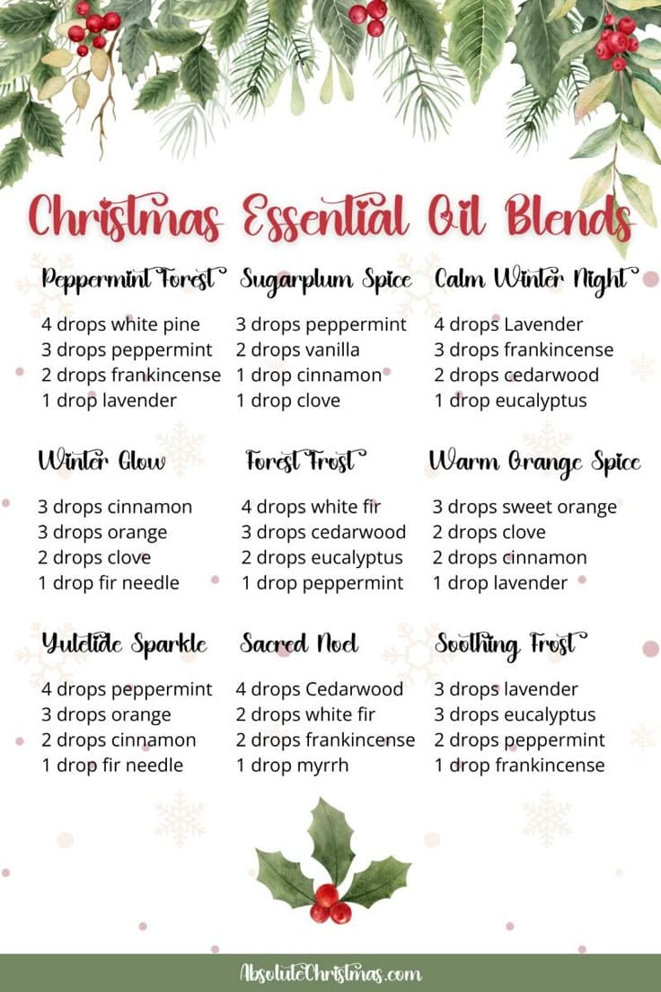 9 Best Christmas Essential Oil Blends to Scent Your Holiday | Essential ...
