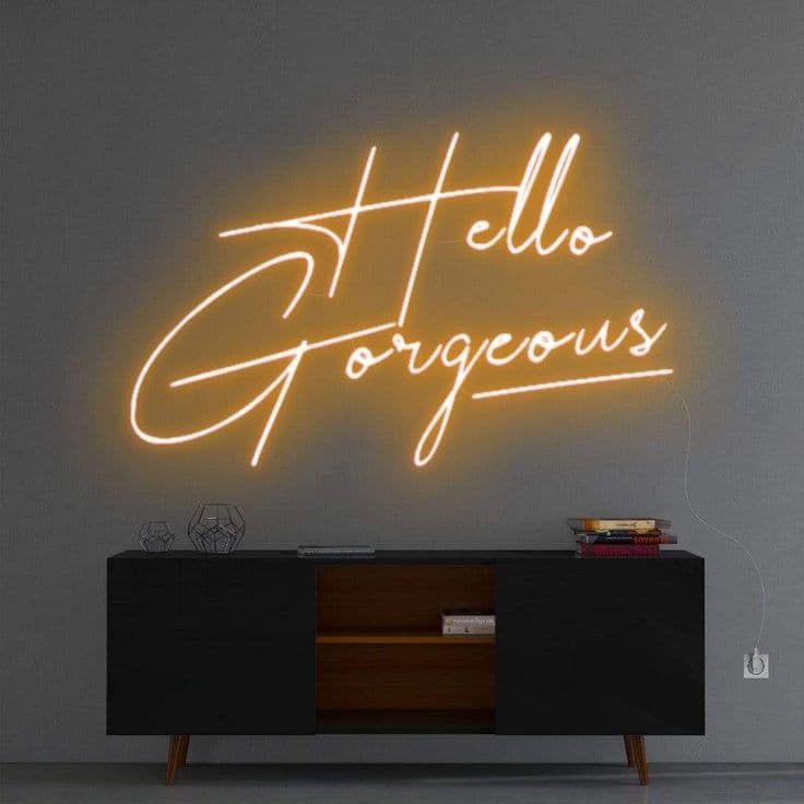 'Hello Gorgeous' Neon Sign - 125cm | 50 | Neon signs, Neon signs quotes ...