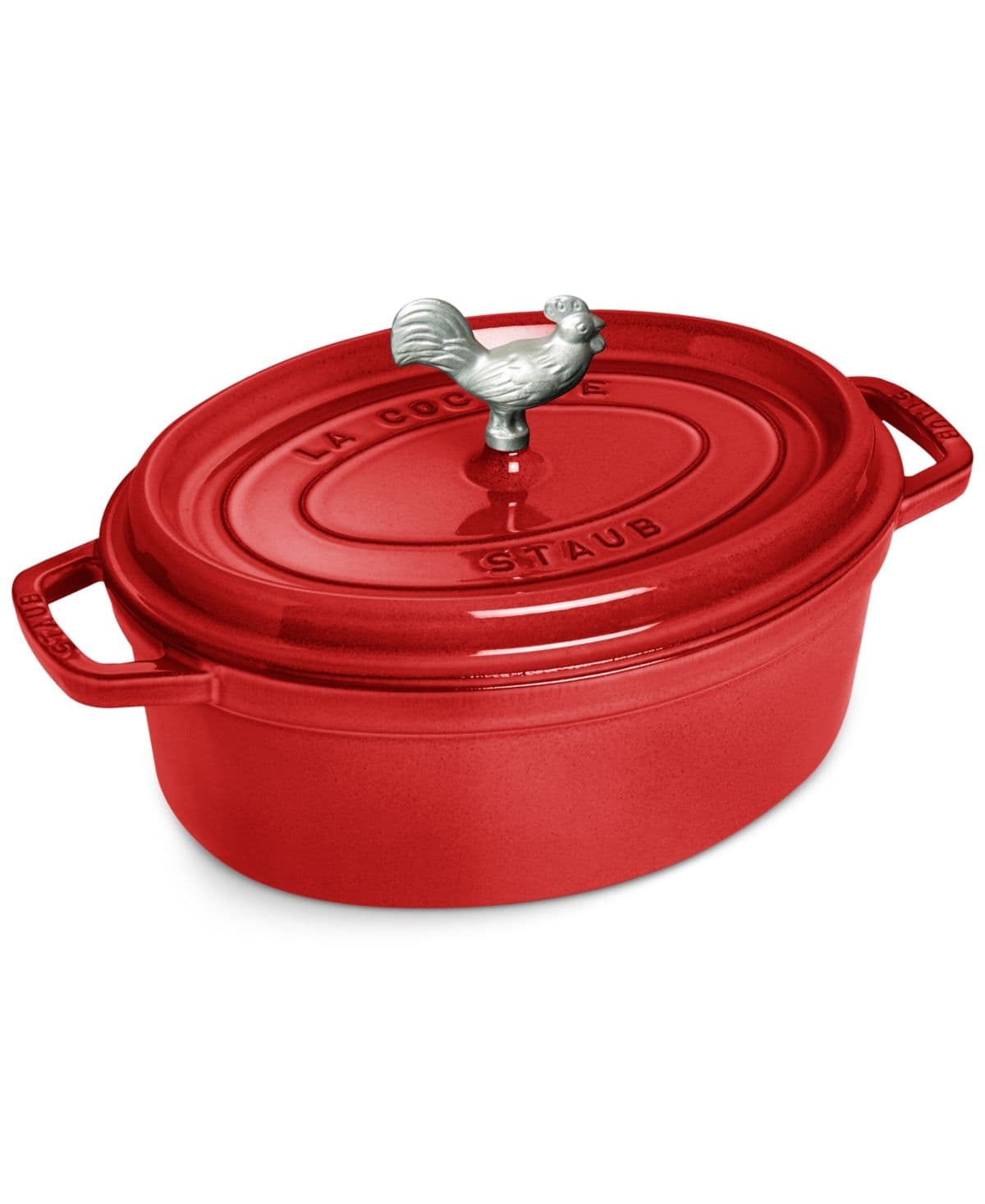 Staub Enameled Cast Iron 5.75-Qt. Cast Iron Coq au Vin Cocotte - Macy's ...