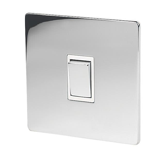 LAP 1-Gang 2-Way 10AX Light Switch Polished Chrome: Images | Screwfix ...