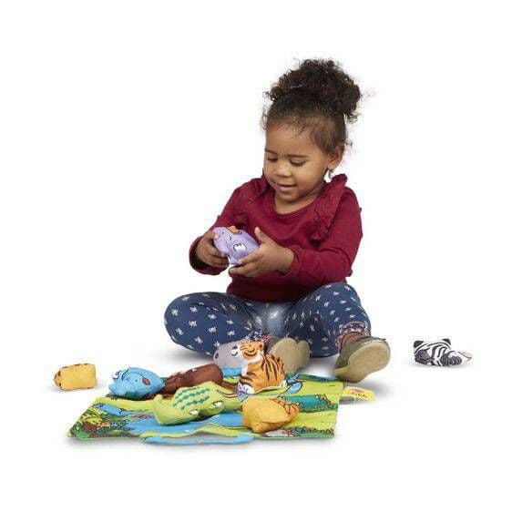 Melissa & Doug Take Along Safari Play Mat | Play mat, Safari scene ...
