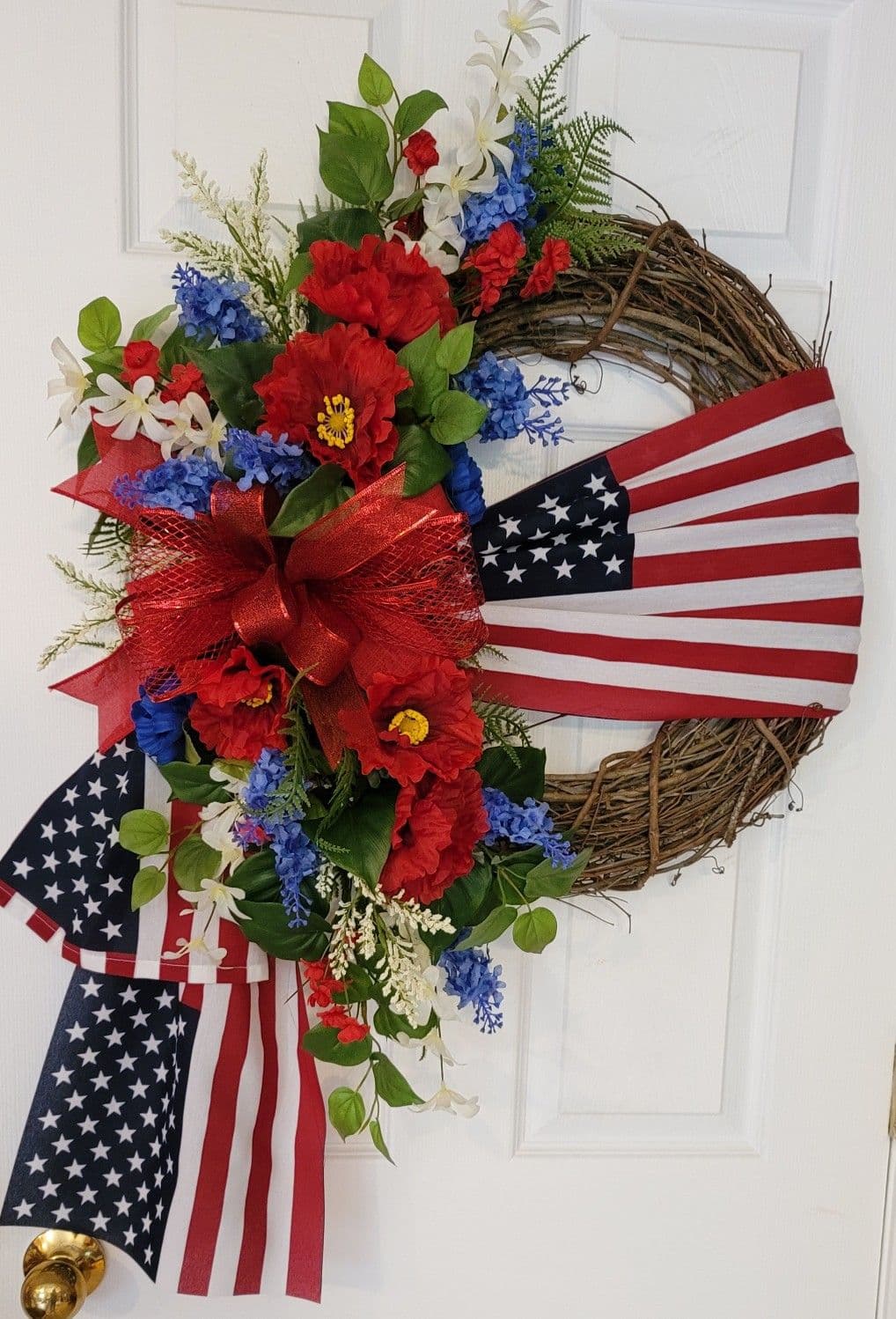 The Wreath Company Patriotic Grapevine Wreath