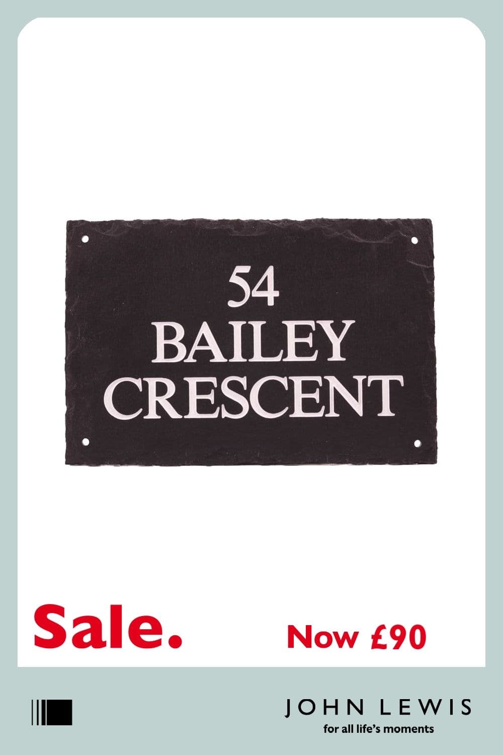 The House Nameplate Company Personalised Slate Sign