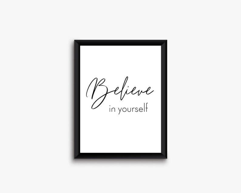 Desenio Believe In Yourself Text Poster