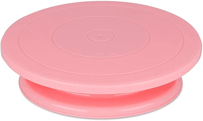 Cake icing stand rotating decorating revolving display turntable ...