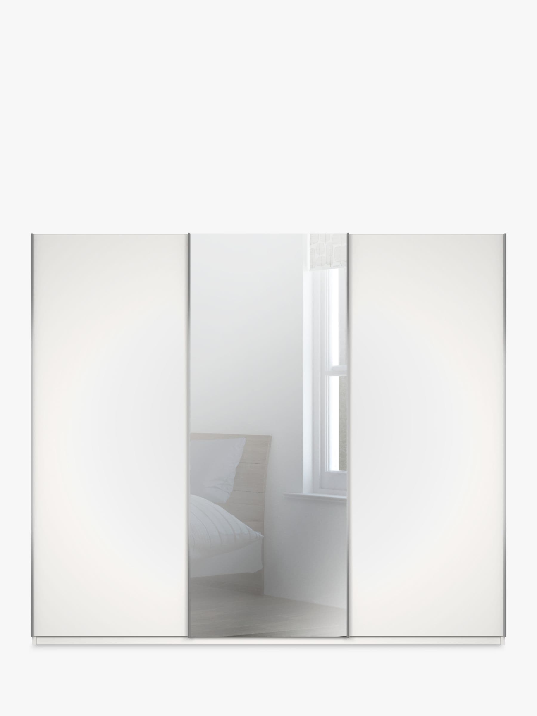 John Lewis Elstra 250cm Wardrobe Mirrored Sliding Door | Simple closet ...