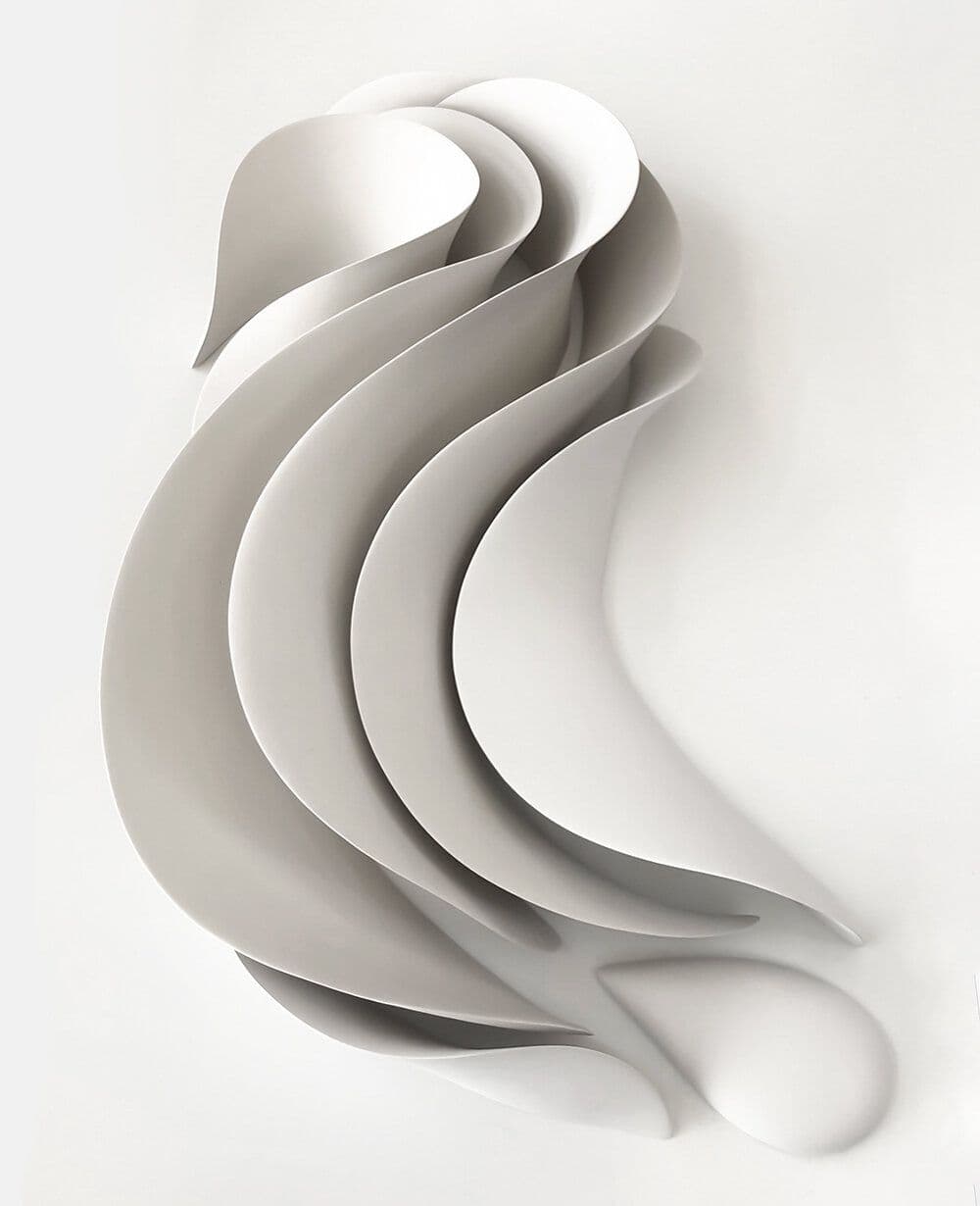 CB2 Ikebana Ceramic Wall Sculpture