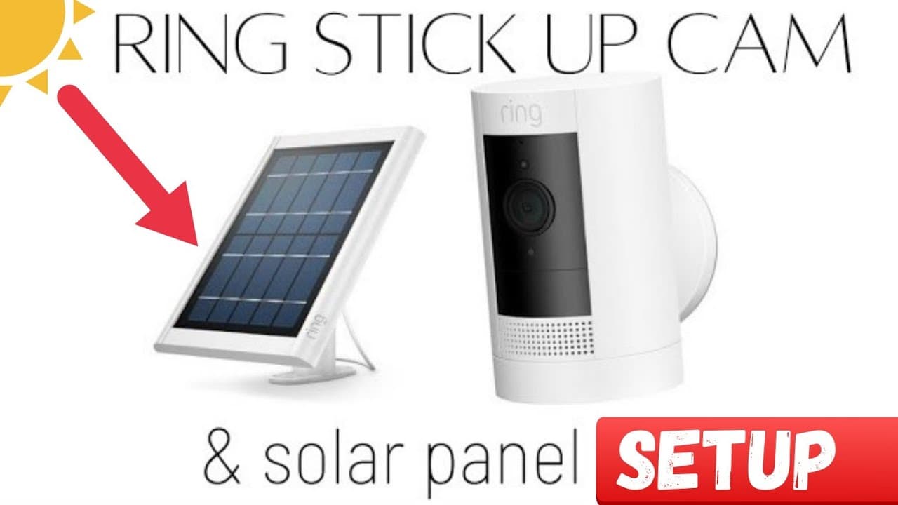 Ring stick up cam with solar panel, unbox and setup #ring camera - YouTube