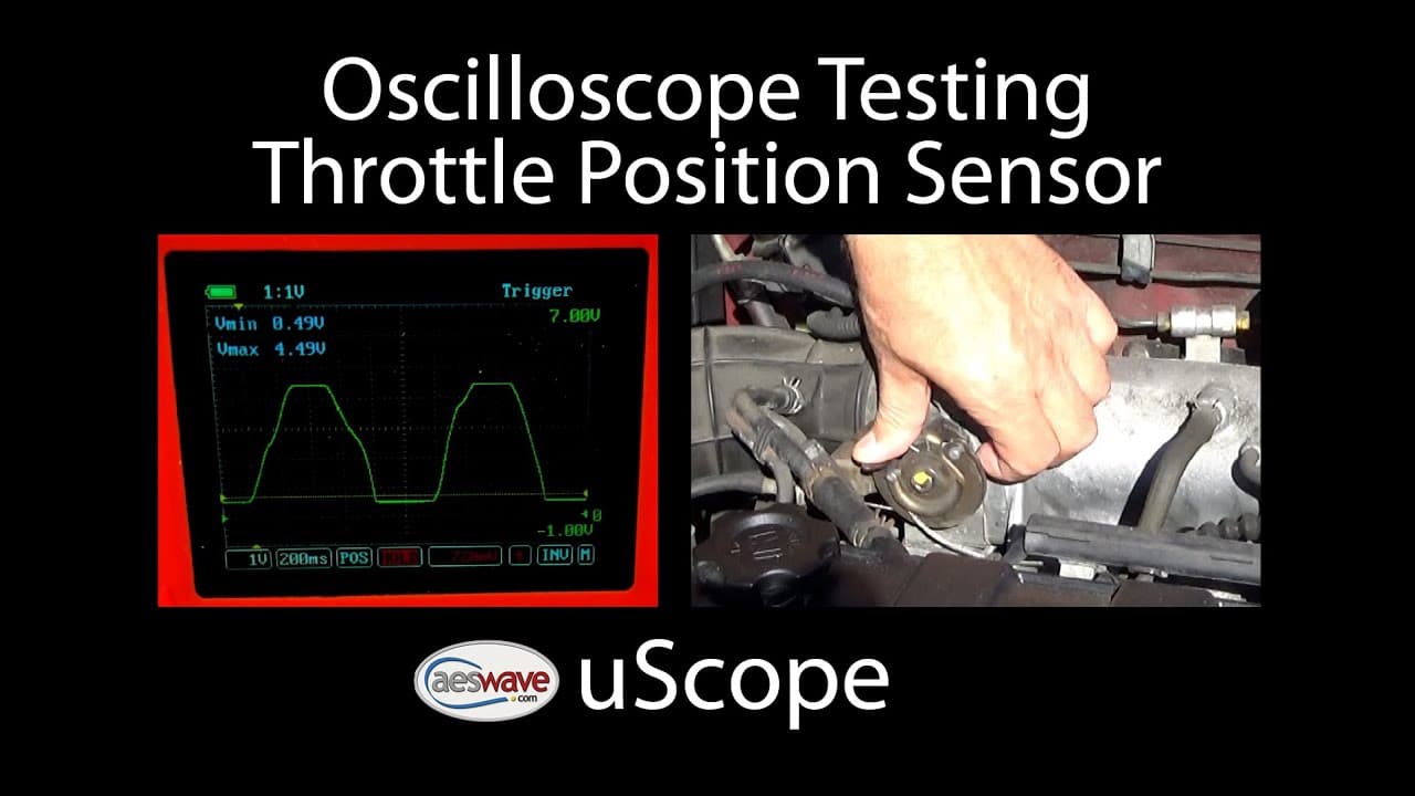 Oscilloscope Testing a Throttle Position Sensor (TPS) with the uScope ...