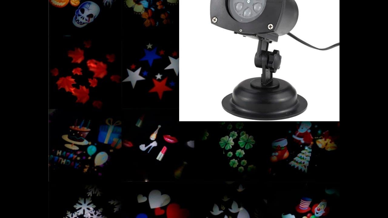 TOMSHINE christmas projector lights outdoor Halloween Lamp Rotating LED ...