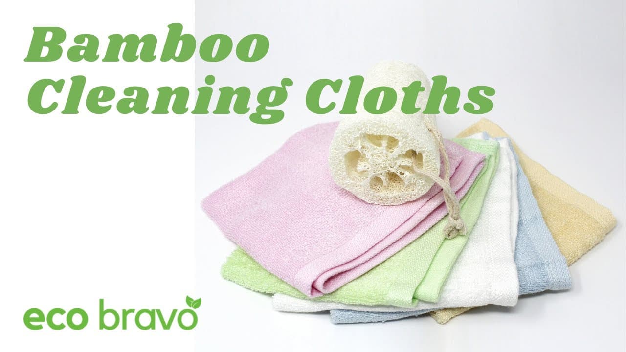 Eco-friendly Bamboo Cleaning Cloths | EcoBravo - YouTube