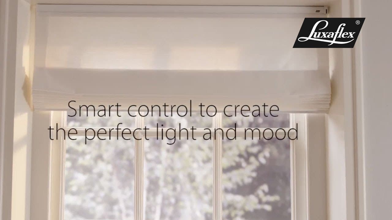 Roman Blinds with PowerView® Automation from Luxaflex® - YouTube