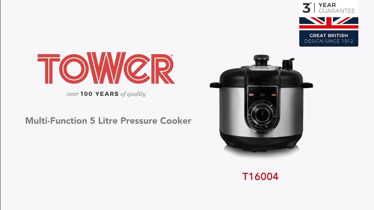 Tower 5 Litre Multi-Function Pressure Cooker - YouTube
