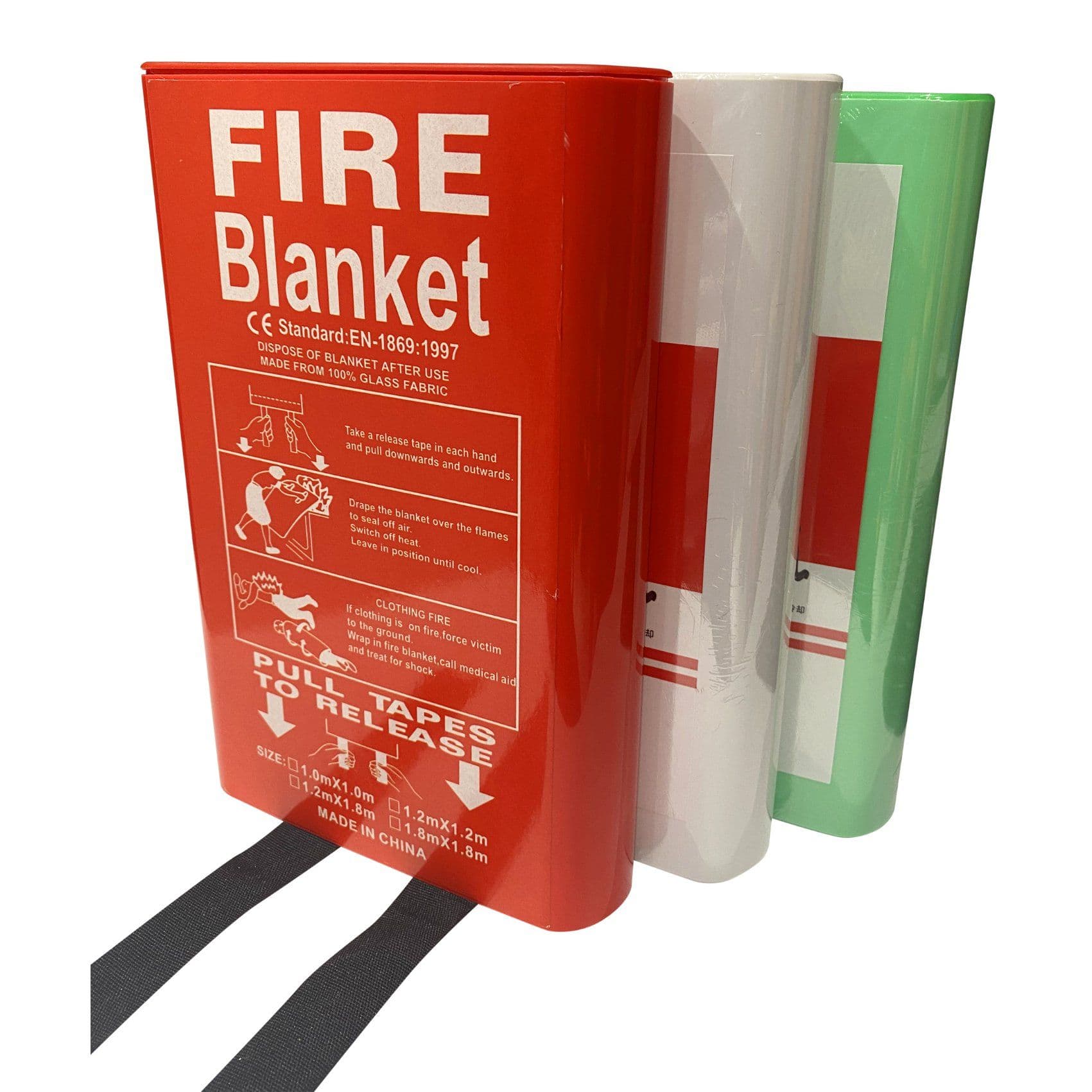 Premium Fire Blanket 1.0m X 1.0m for Safety - Fiberglass Fire Blanket ...