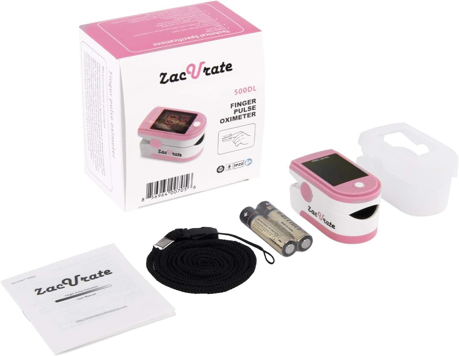 Buy Zacurate Children Digital Finger Pulse Oximeter and 500DL Pro ...