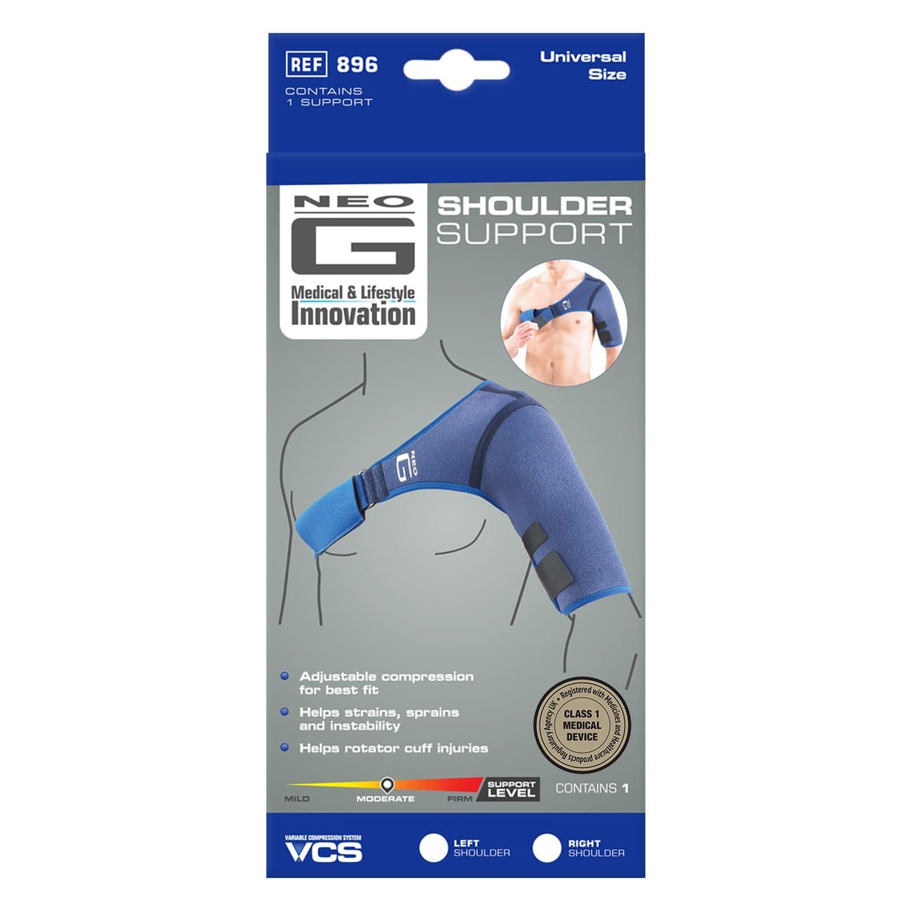 Buy Neo G Shoulder Support for Rotator Cuff, Dislocated Shoulders ...