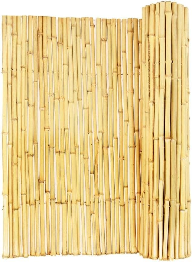 Backyard X-Scapes Natural Bamboo Decorative Fence Panel - 6ft H x 8ft ...