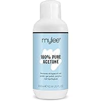 Mylee 100% Pure Acetone Gel Nail Polish Remover for UV/LED, Gel Soak ...