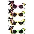 HENBRANDT Tropical Party Novelty Sunglasses - Single - Assorted Colours ...