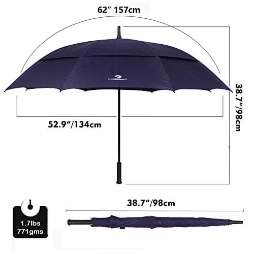 Procella 62 Inch Golf Umbrella Extra Large Automatic Open Windproof ...