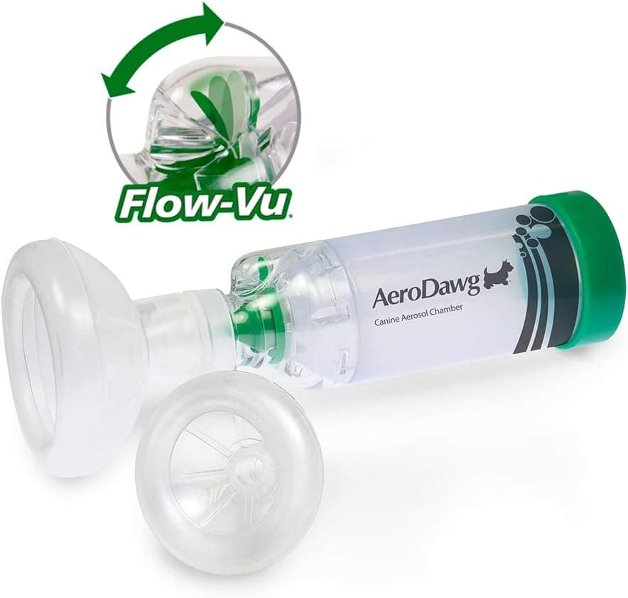 Salbutamol 100mcg Inhaler with AeroDawg Canine Spacer Chamber