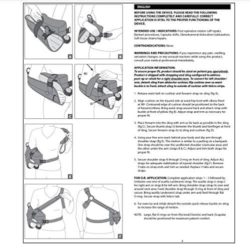 DonJoy UltraSling IV Shoulder Support Sling, Large Vehicles Parts ...