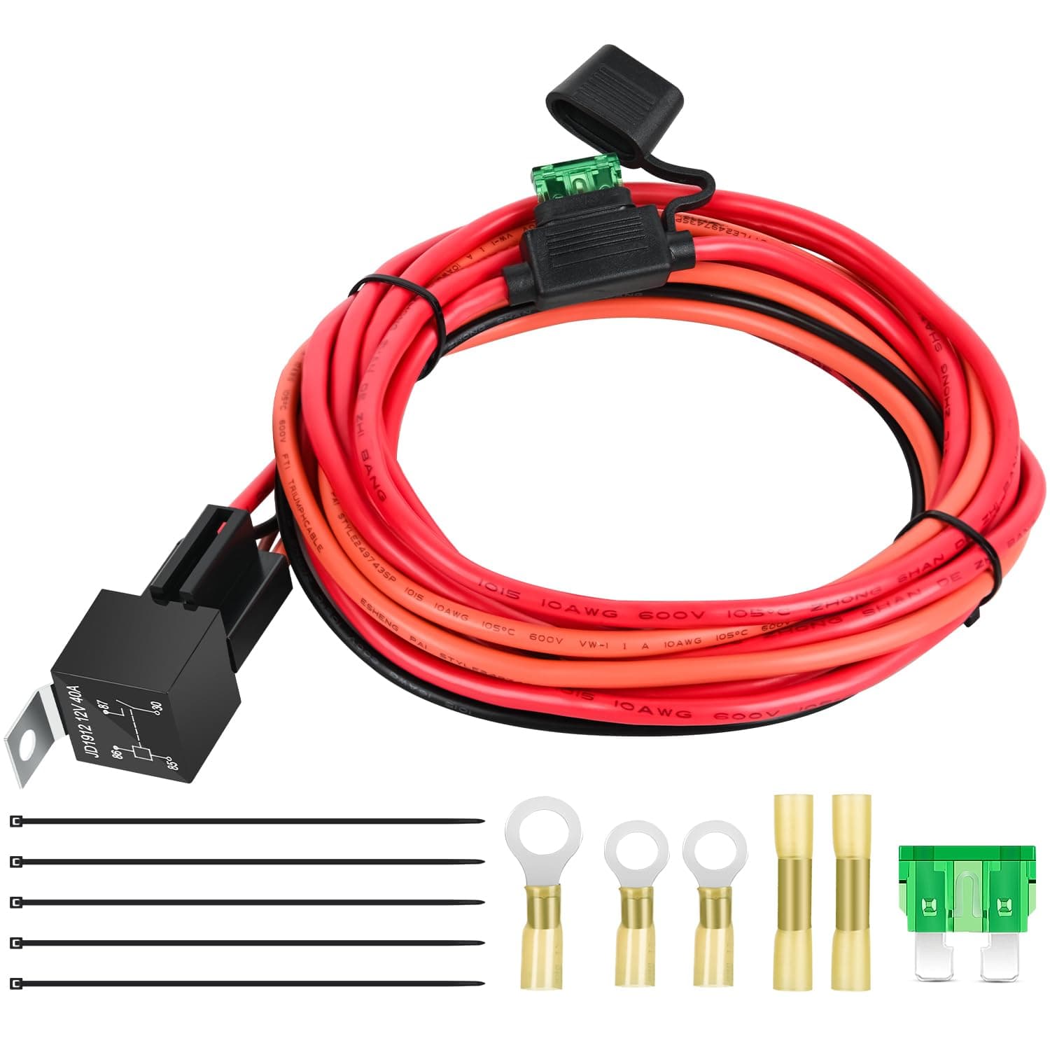 Nilight NI-WA 06 12V 40A Relay Harness Kit