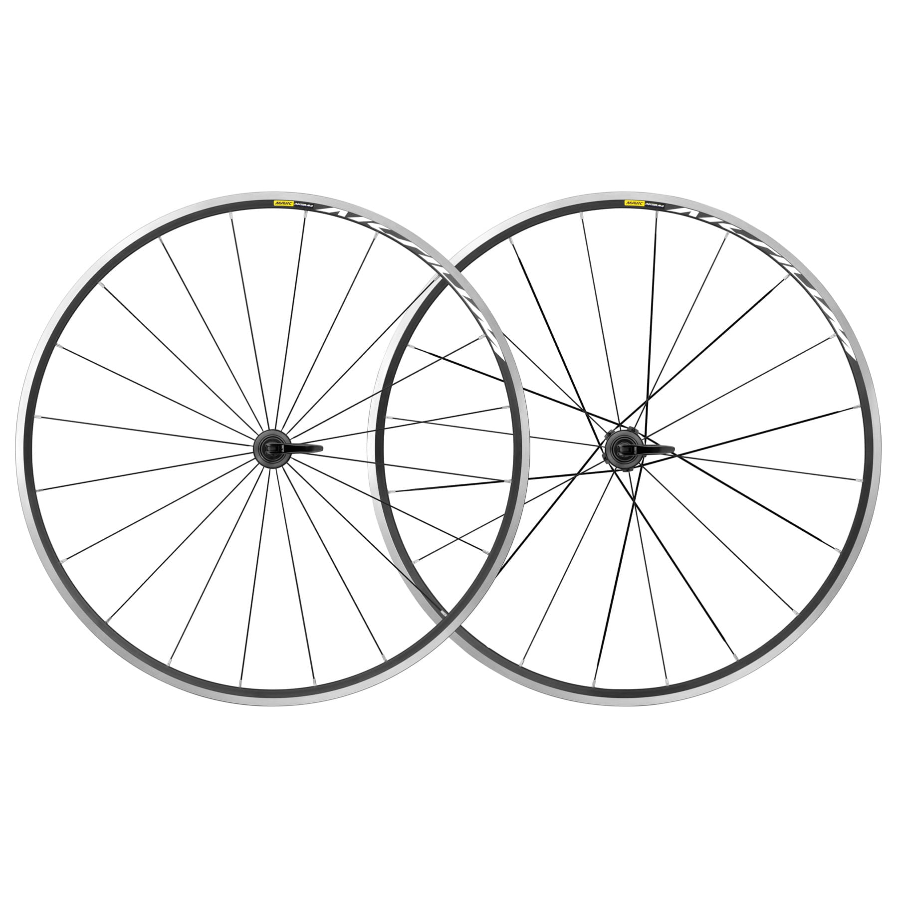 Mavic Aksium Wheelset Clincher - 9x100mm/QR | 9x130mm/QR - black/silver