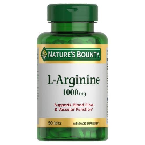 Nature's Bounty L-Arginine Tablets, 1000 mg, 50 count - ShopRite